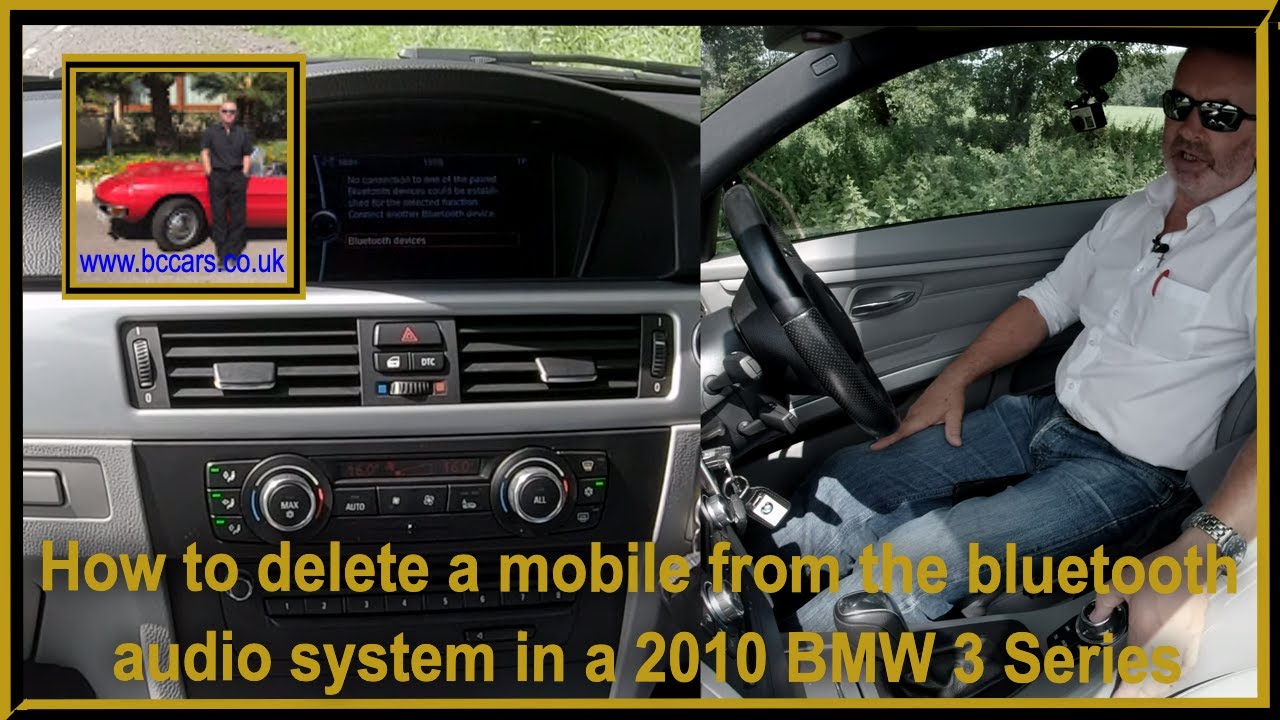 How to delete a mobile from the bluetooth audio system in a 2010 BMW 3 ...