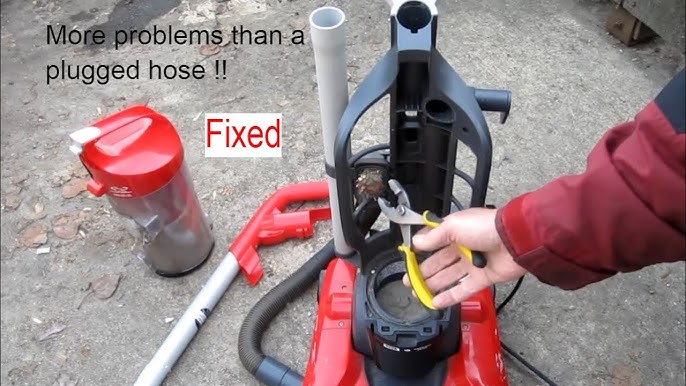 Dirt Devil vacuum common suction problems diagram