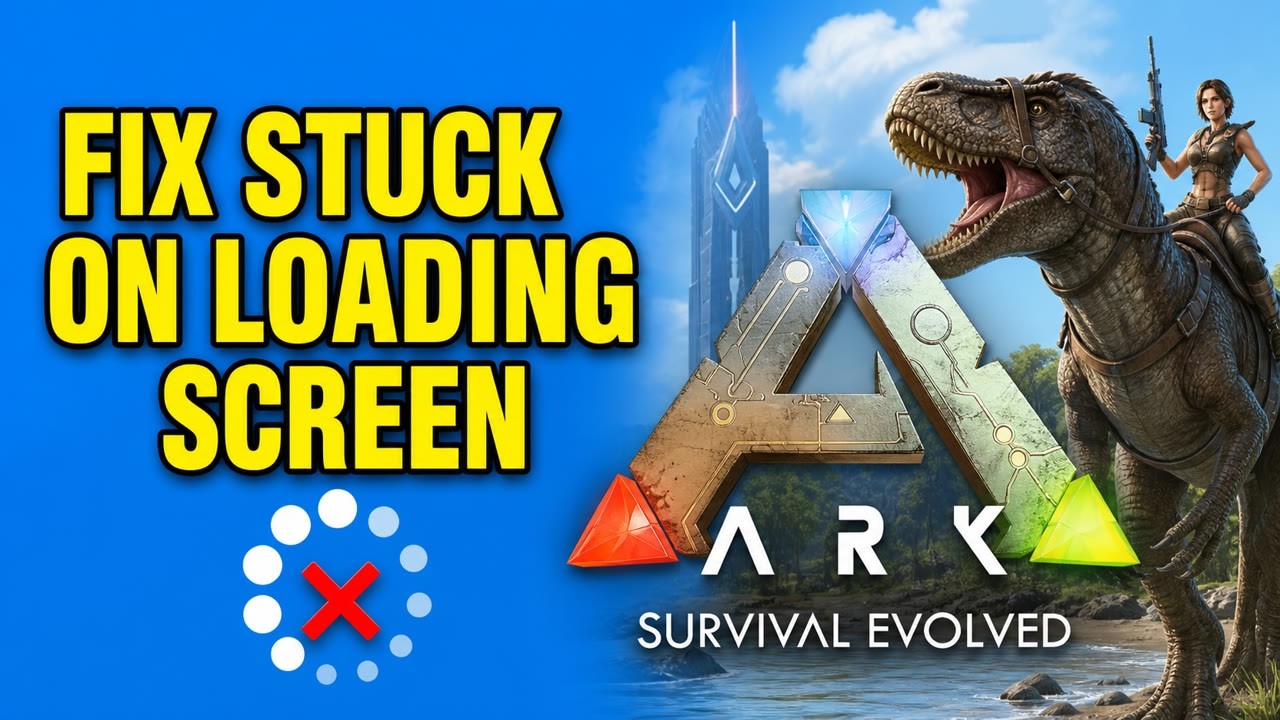 How To Fix ARK Survival Evolved Stuck On Loading Screen - YouTube