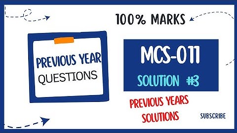 MCS-011 important Questions with answers || C Language MCS 11 previous years Questions