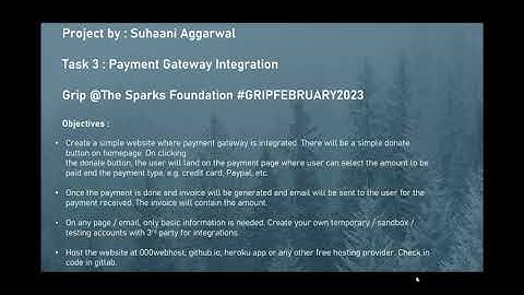 Payment Gateway Integration | Sparks Foundation | Web Development Internship #task3#GRIPFEBRUARY2023