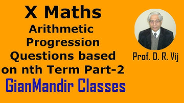 X Maths | Arithmetic Progression | Questions based on nth Term Part-2 by Preeti Ma