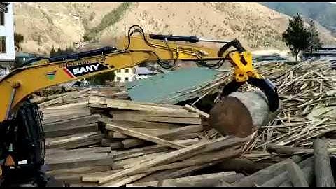 Excavator log grapple for SANY excavator 155W