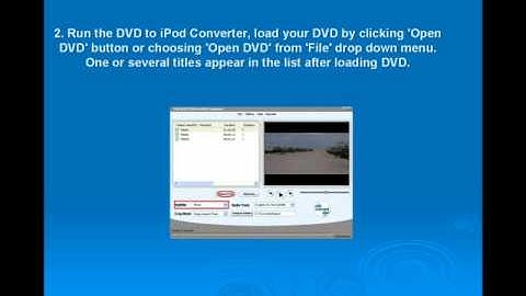 Rip or convert DVD to iPod MP4, H.264