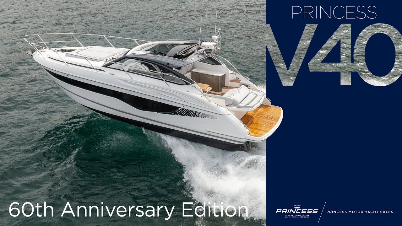 NEW 2025 60th Anniversary Edition Princess V40 | FOR SALE NOW in Swanwick, UK