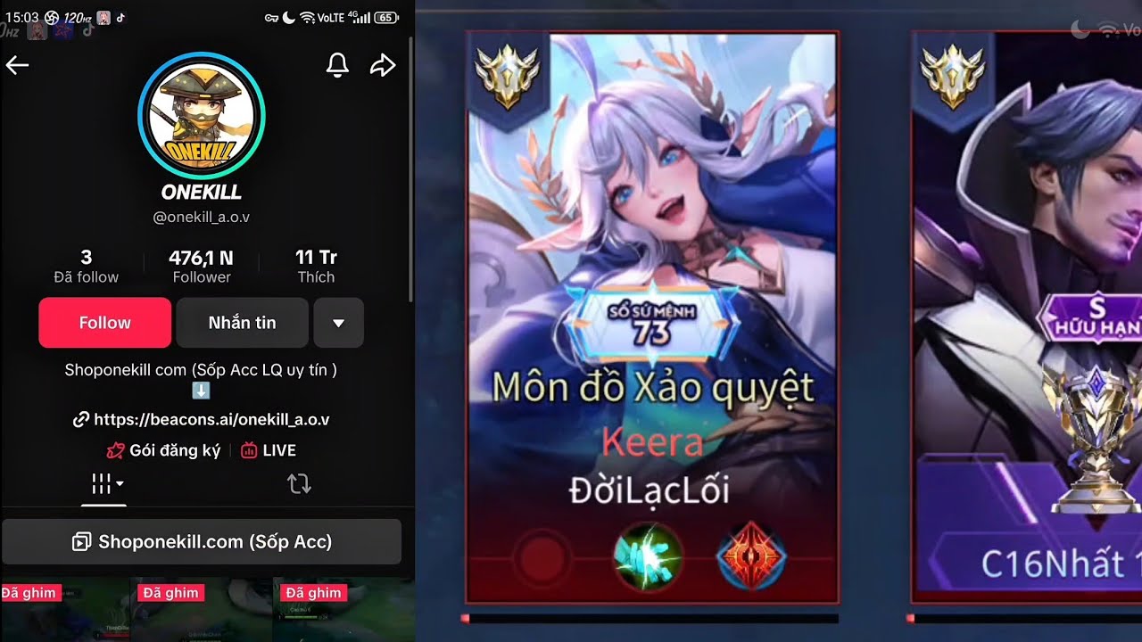 Đối Đầu One Kill dễ dàng như thế nào 🐬