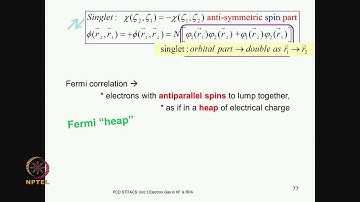 Mod-03 Lec-18 Exchange, Statistical, Fermi-Dirac correlations