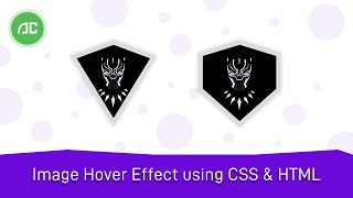 Image hover effect using CSS and HTML