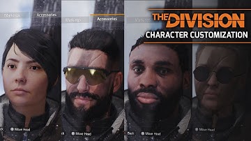 The Division - All Customization Feature (Face/Gender/Tattoo/Accessories) SHOWCASE