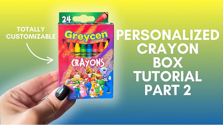 Custom Crayon Box Tutorial - Part 2 - How to Personalize School Supplies