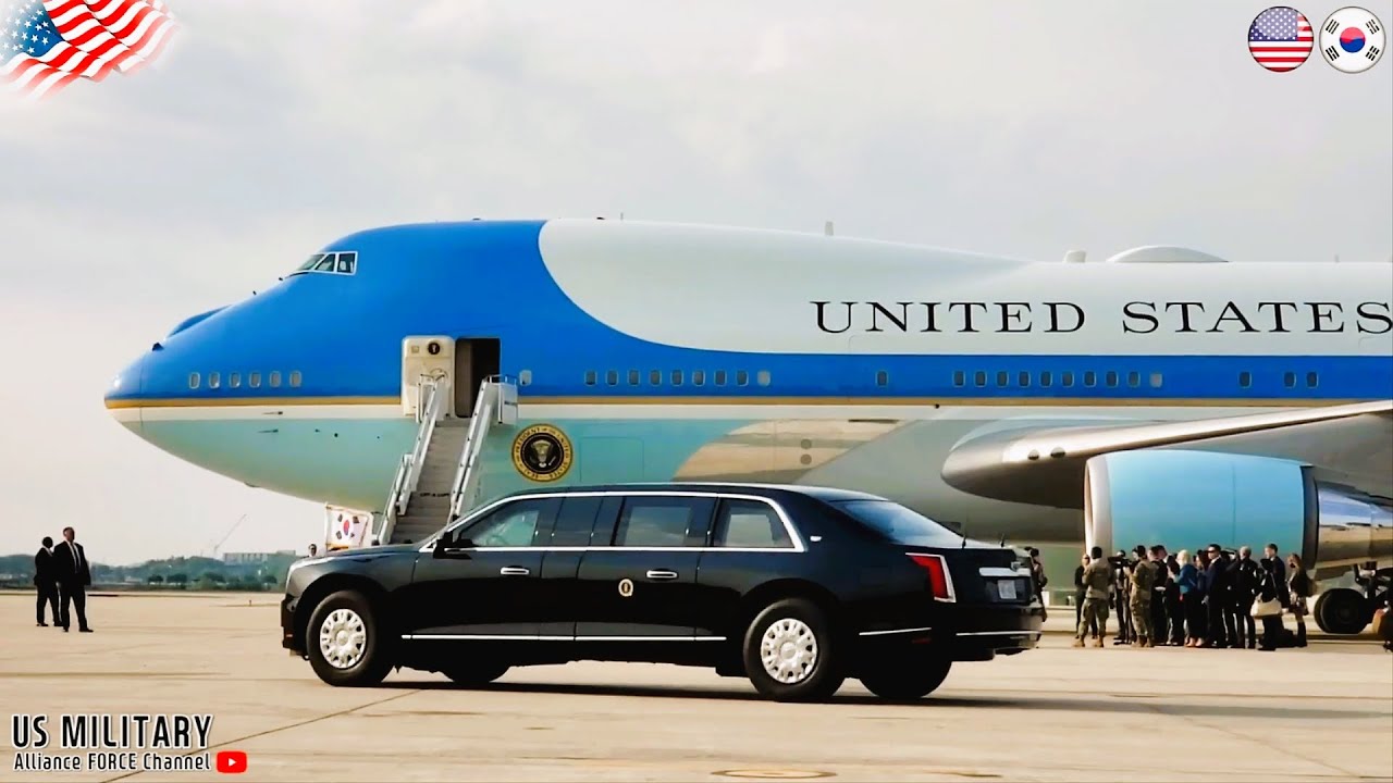 President Joseph Biden lands Osan Air Force Base