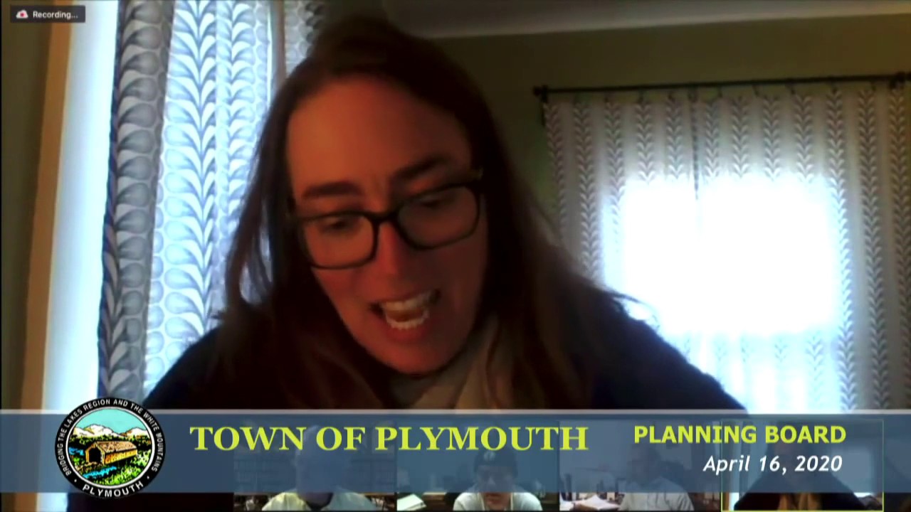 Plymouth Planning Board 4/16/20 YouTube