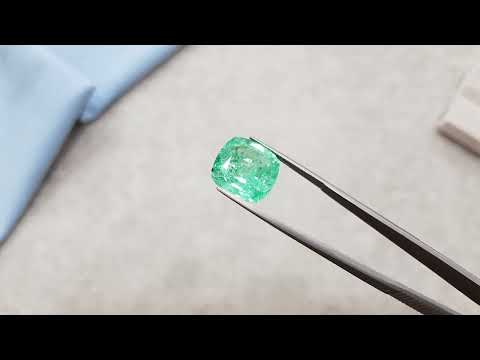 Vibrant Apple Cushion Paraiba 13.31 ct Video  № 2