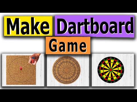 🎯 How to Make Your Own DartBoard : Draw Darts board : Make Darts Game at