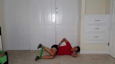 Banded Hip Internal Rotation, AKA Reverse Clamshell