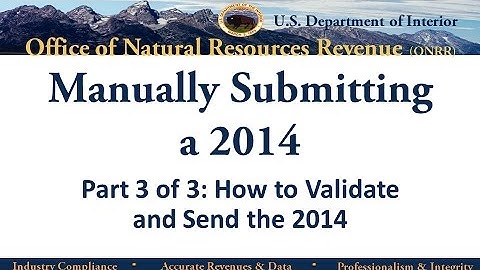 Manually Submit Form 2014 Part 3