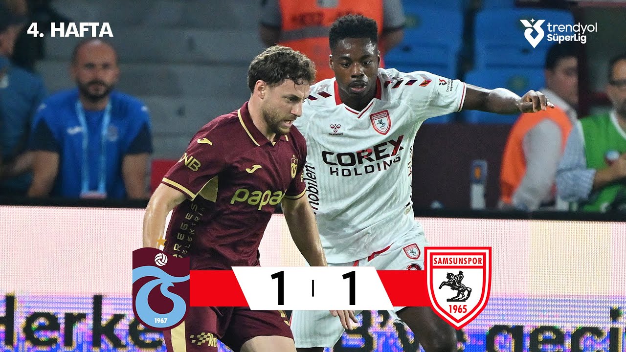 Trabzonspor (1-1) Samsunspor - Highlights/Özet | Trendyol Süper Lig - 2025/26