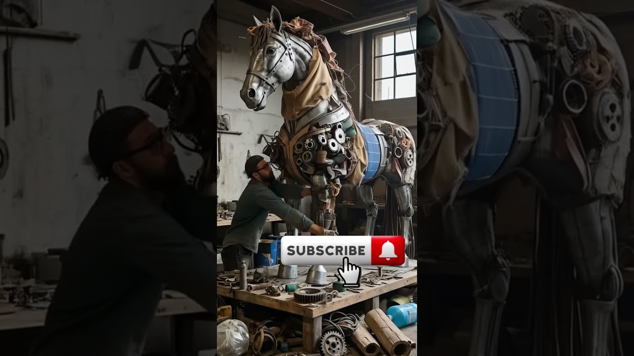 Is It Trash or Art? This Horse Sculpture Will Blow Your Mind! 😲