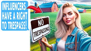 Karen Trespasses on My Land for Instagram Photoshoot, Gets Arrested by OffDuty Cop Neighbor!