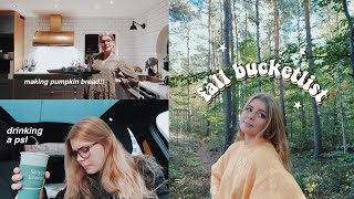 doing everything on my fall bucketlist | fall vlog