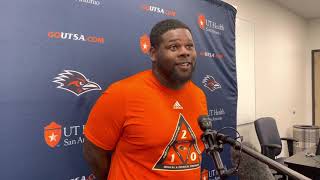 UTSA DL Brandon Brown Post Practice Interview 11.10.21