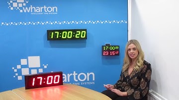 Setting up your Wharton Exam Clock