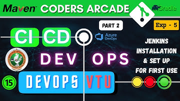 DevOps VTU Experiment 5-Part 2 | Jenkins Installation SetUp For First Use | DevOps VTU Lab BCSL657D