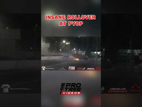 Insane rollover at DetroitHoodTV's PYOP! #protreevideos #noprep #smalltire