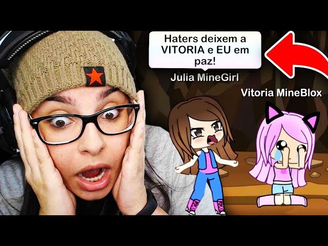 Júlia Minegirl e Vitória Mineblox reagindo a tik toks•, gacha club•