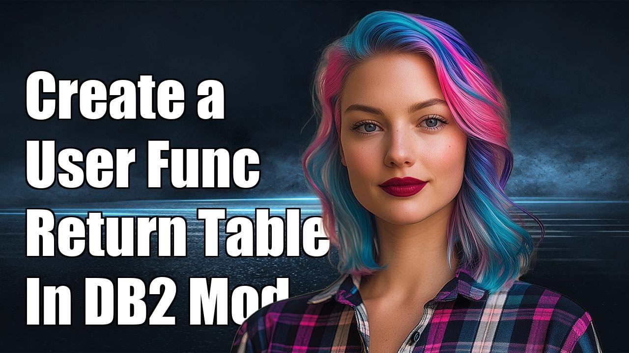 How to create a user defined function that returns a table in a DB2 ...