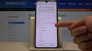 How to Customize Font in LG V60 ThinQ - Change Font Style