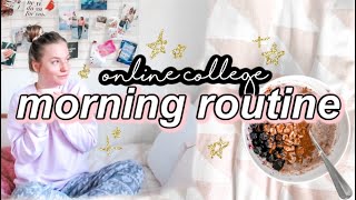 ONLINE COLLEGE MORNING ROUTINE 2020 | Early, Productive + Healthy!