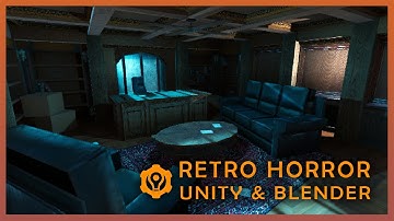 Retro Game Art with Unity & Blender | Horror Themed Room | PS1 - Multiple Angles
