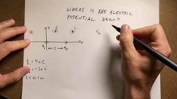 Where is the electric potential equal to zero volts?