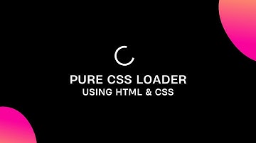 PURE CSS LOADER - USING HTML & CSS | CODEXBABA