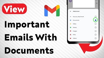 How To View Important Emails With Documents On Gmail (Updated)
