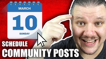 How To Schedule Community Tab Posts on YouTube