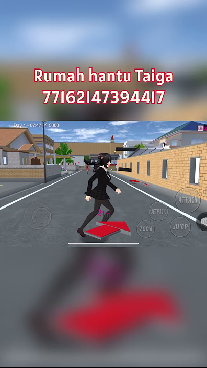 ID props Sakura School Simulator rumah hantu Taiga
