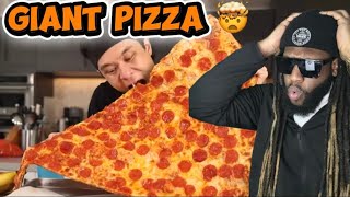 THIS GIANT PIZZA 🍕 GETS DESTROYED BY : MATT STONIE 🙏🏾
