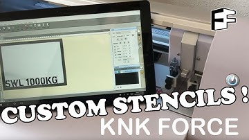 KNK FORCE Stencil Die Cutting in Polypropylene