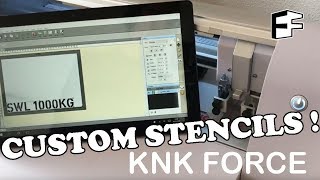 KNK FORCE Stencil Die Cutting in Polypropylene