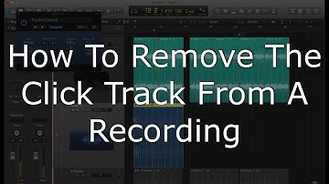 How to Remove the Click Track or Metronome from a Recording