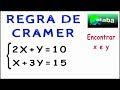 REGRA DE CRAMER - Encontrar os valores de x e y em um Sistema