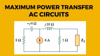 Maximum power transfer theorem for AC circuits | Charles Alexander book solution |