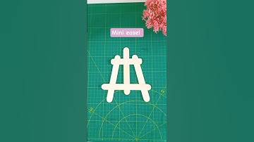 How to make mini easel | DIY Miniature canvas stand | DIY Craft Studio.