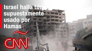 Fuerzas de Defensa de Israel le muestran a CNN un túnel entre un hospital y una escuela en Gaza