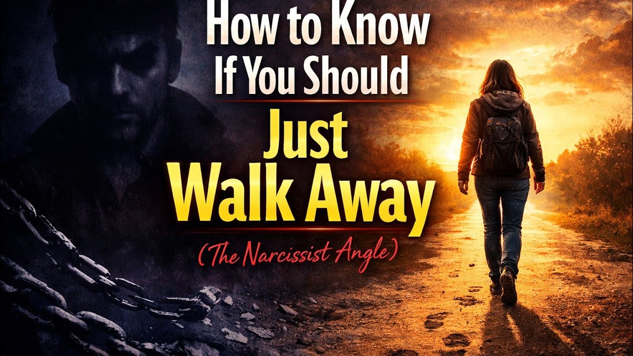 How to Know If You Should Just Walk Away. (The Narcissist Angle)
