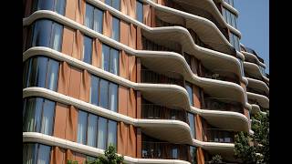 Triptych Bankside, SE1 | Curved glass on the bend of the river, designed to move with it.