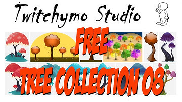 Free Tree Collection 8 Props for CTA4 from free Vector Graphic | Cartoon Animator 4