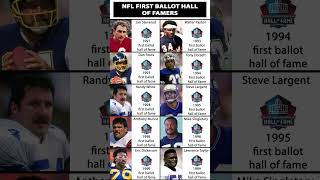NFL First Ballot Hall Of Famers #nfl #americanfootball #nflplayers #nflhistory #nflteams #nflnews